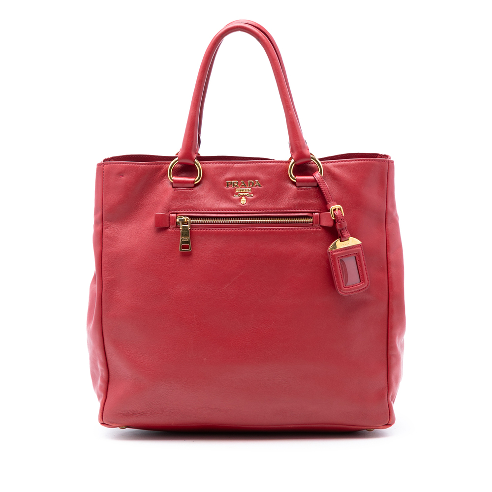 Pre-Loved Prada Vitello Daino Open Convertible Tote